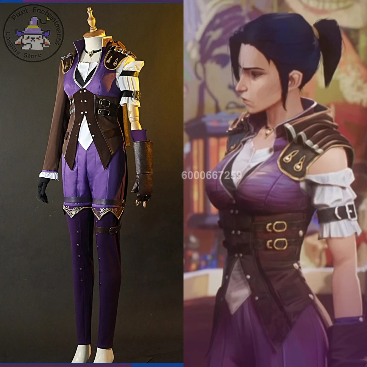 

League of Legends Arcane Season 2 Caitlyn The Sheriff Cosplay Costume Anime-style Game Full Outfit Collection in Stock Chic Cool
