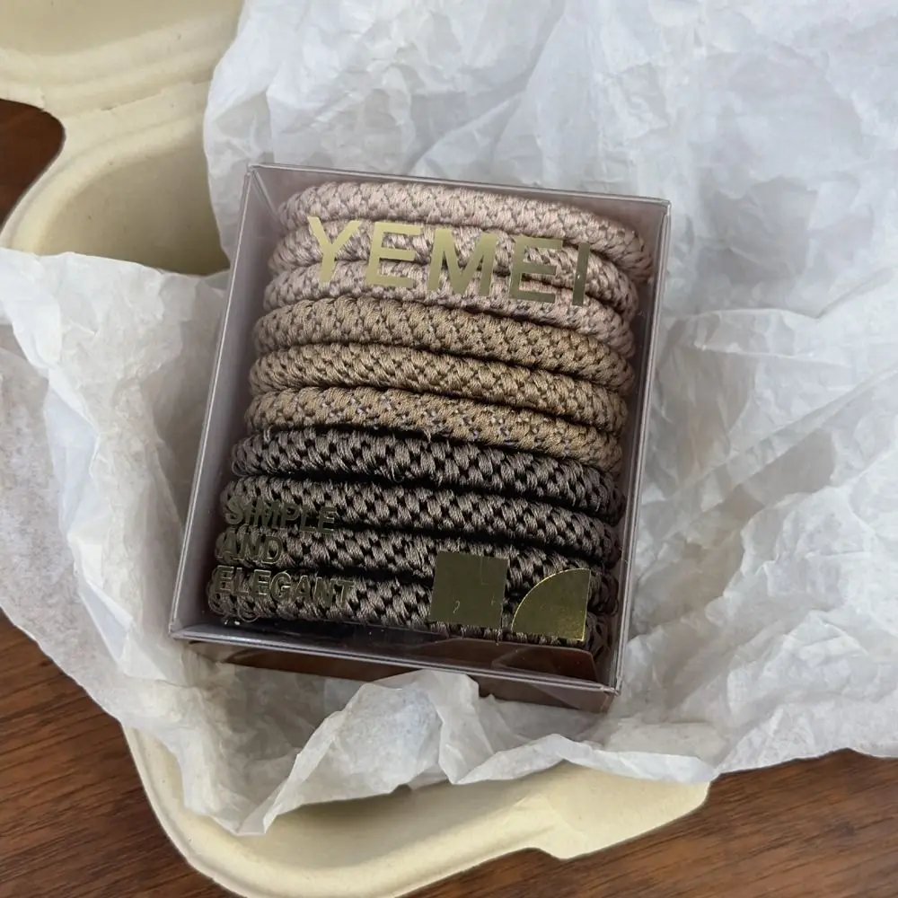 

Резинка для волос, базовый набор веревок для волос, милое кольцо для волос, 10 шт./компл., резинка, аксессуары для волос, корейский стиль, красочные резинки для волос