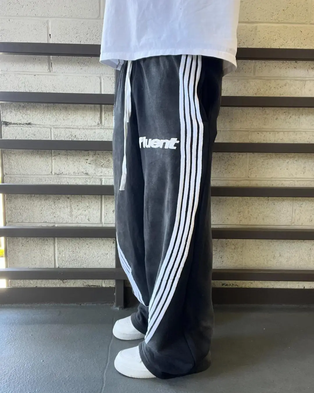Japanese Retro Loose Striped Casual Nine-minute Pants Washed Process Elastic Waist Design Men's Streetwear Y2K Cargo Pants