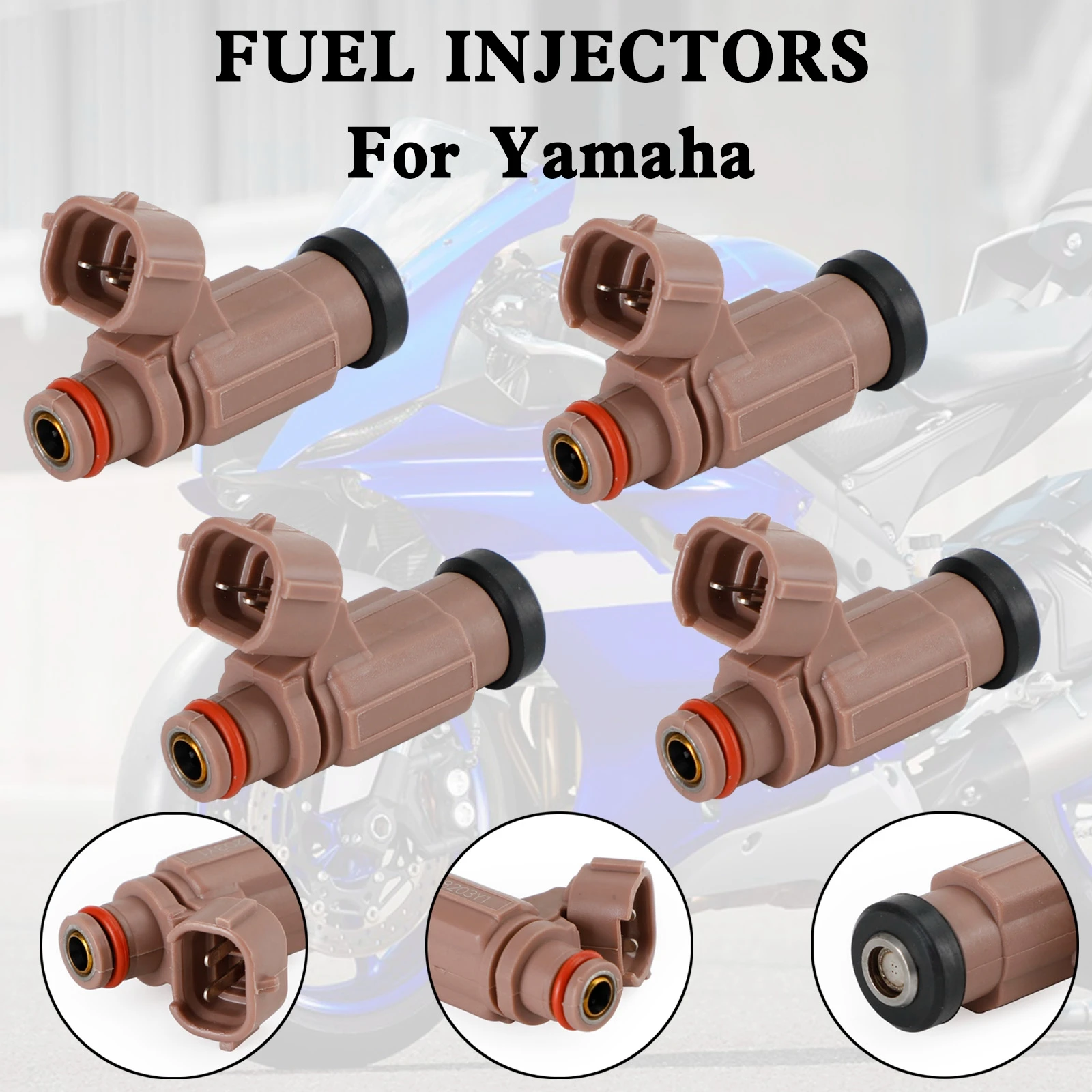 

Artudatech 4PCS 60E-13761-10-00 Fuel Injector for Yamaha PWC FX SX AR VX 212 232 1000 1100