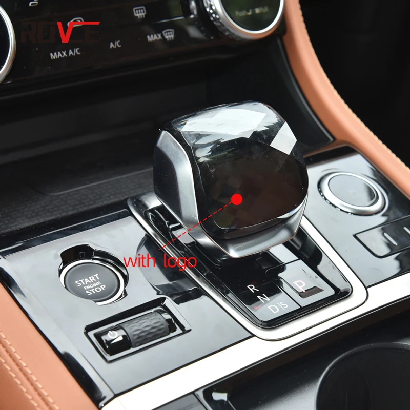 ROVCE Car Gear Head Shift Knob Handle Cover For Land Rover Range Rover Vogue L460 /Sport 2023-2024/Velar 21-24/LR 5 21-24/Jaguar