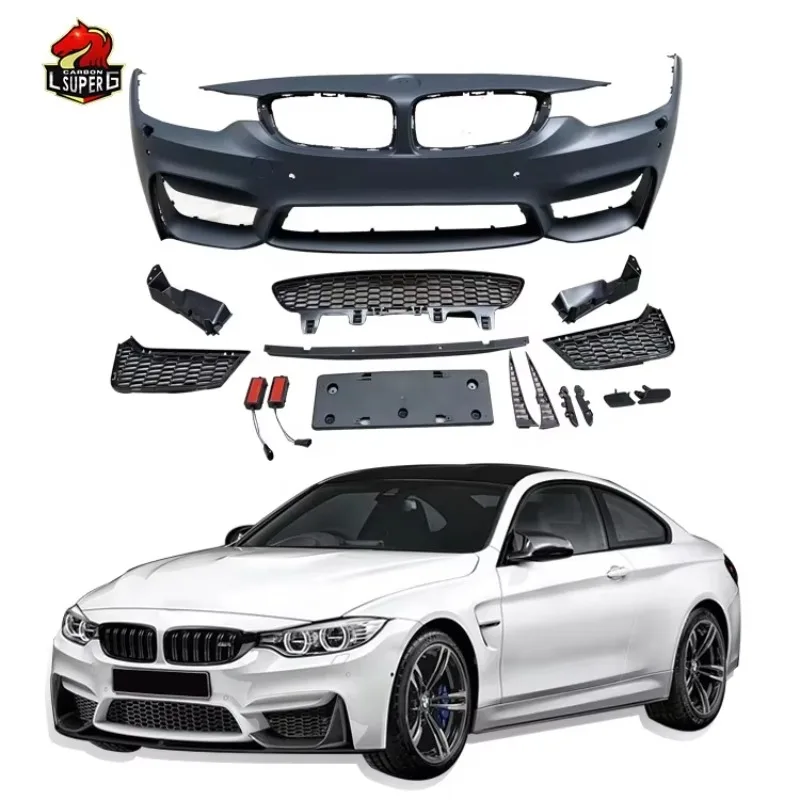 

Plastic Material M4 Style Body Kit for 4 Series F32 F33 F36 420i 428i Front Bumper Rear Bumper Side Skirts Wing Spoiler
