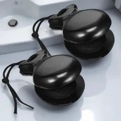 1 زوج الخشب كاستانيت السلس مصقول أنيق نظرة المدمجة المحمولة أدوات قرع للموسيقى المبكرة التنوير الكبار #6