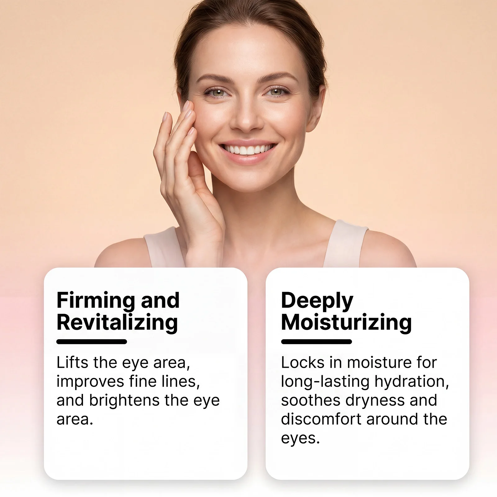 Collagen 3-In-1 Eye Balm Stick Moisturizing Brighten Eyes Area Fade Dark Circles Fine Lines Anti-Wrinkle Firming Eye Cream Stick