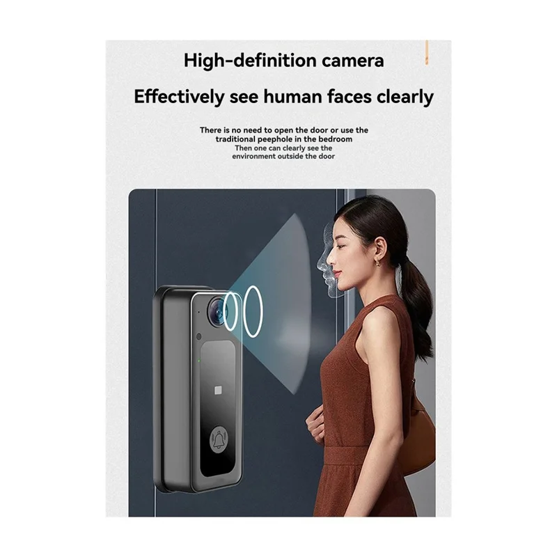 abkq-tuya-video-doorbell-camera-wireless-intercom-43in-lps-screen-hd-night-vision-smart-security-visual-doorbell