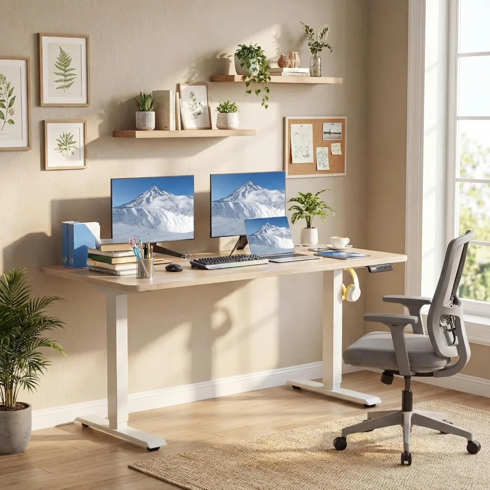 office desk48'' x 24'' Height Adjustable Electric Standing Desk with Wheels