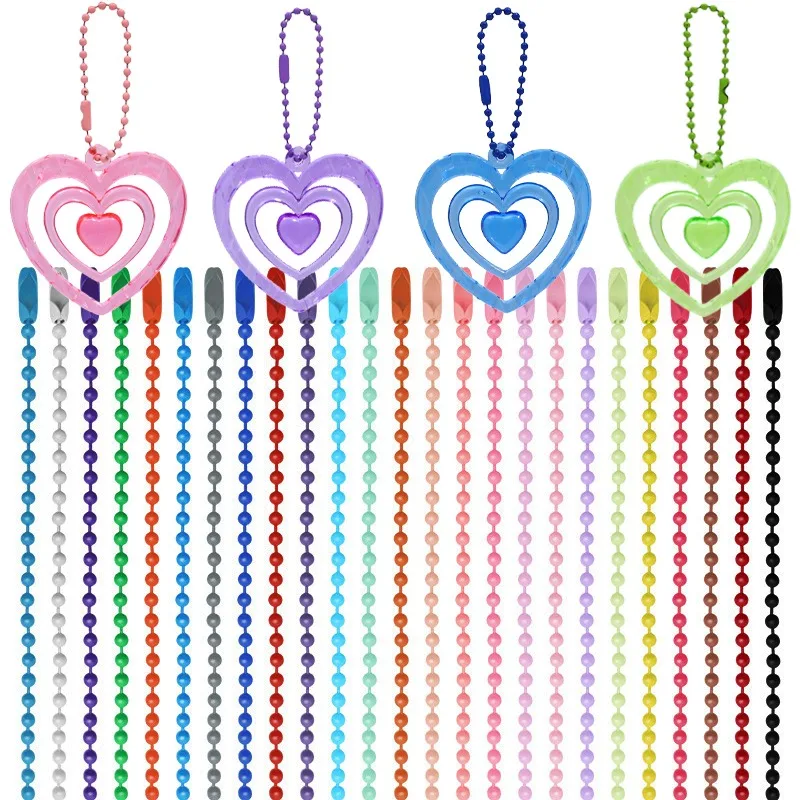 Ball Bead Chains 10/100pcs for Key Chain Dolls Pendant Label Hand Tag Connector DIY Bracelet Jewelry Making Accessory Wholesale