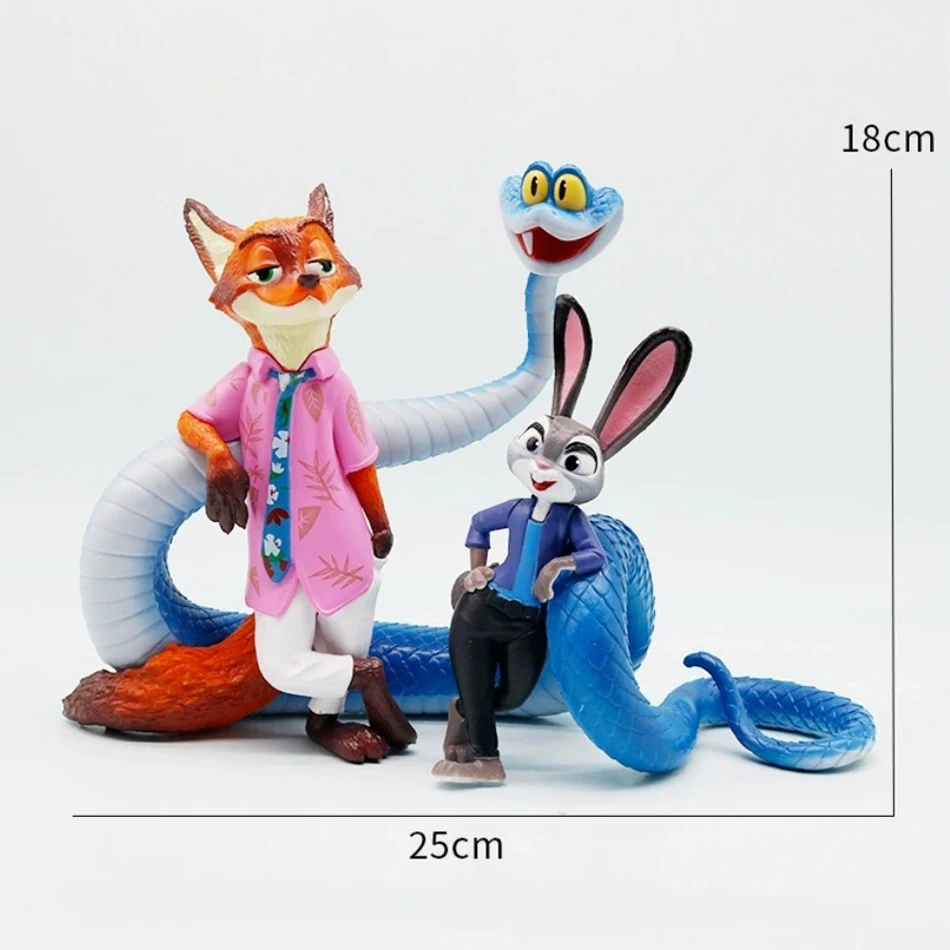 18 سنتيمتر Zootopia الحيوانات ألعاب شخصيات الحركة أرنب جودي هوبس الثعلب نيك وايلد فيلم الاطفال هدية جمع أرقام #2