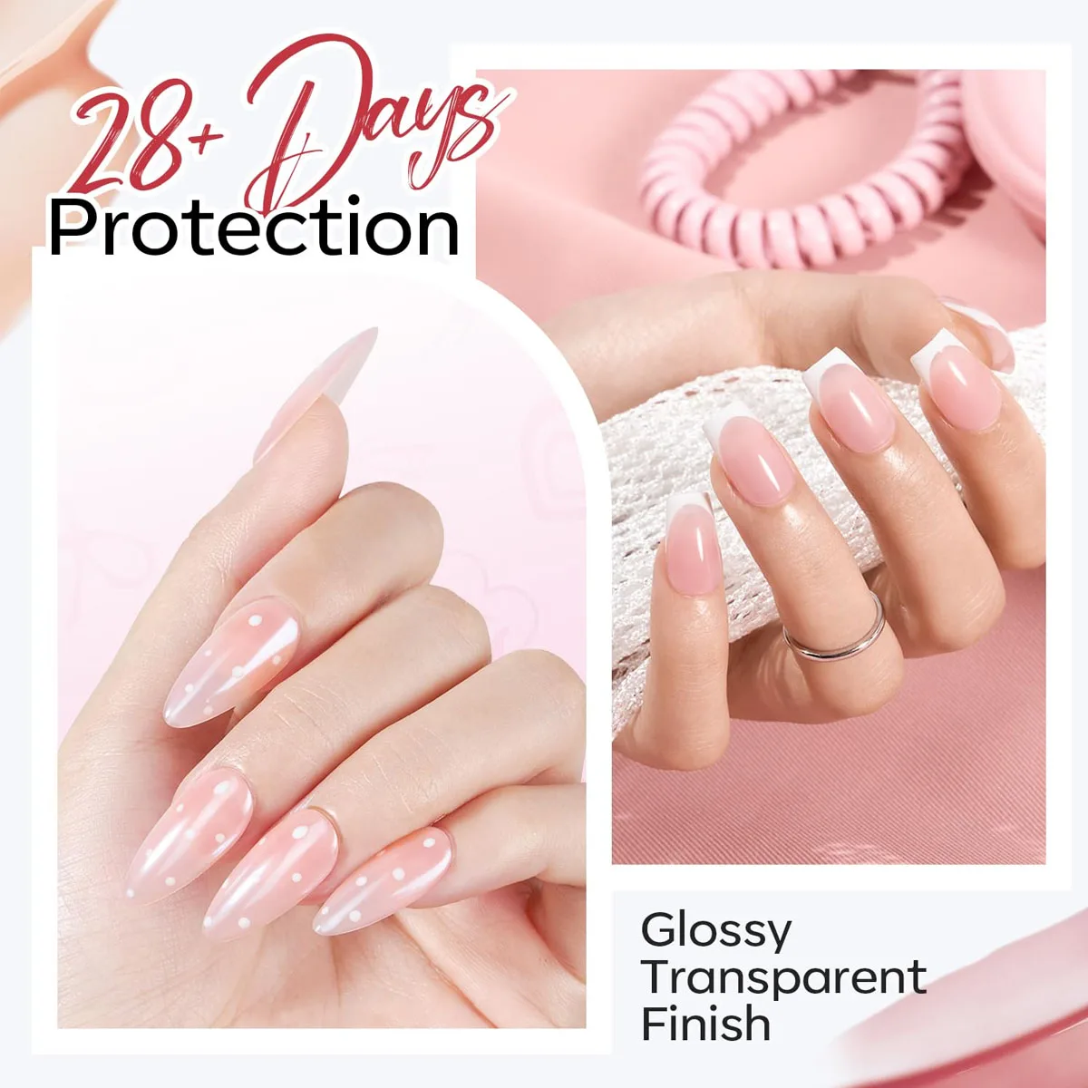 Mpow 1/6pcs 10ml Rubber Base G - Nail Art Natural Pink recension och pris