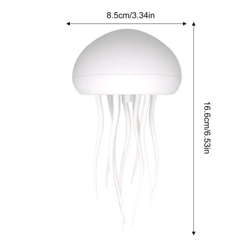 Atmosphere Night Light Voice Control Type-C Charging Jellyfish Night Light RGB Gradient Atmosphere Lamp Home Bedroom Decor Light