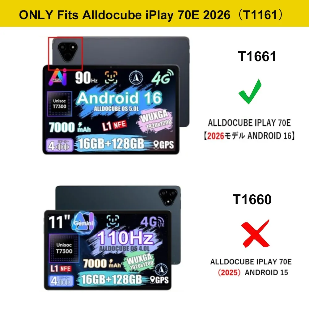 Funda Case For Alldocube IPlay 70E,（2026) T1161 Case 11