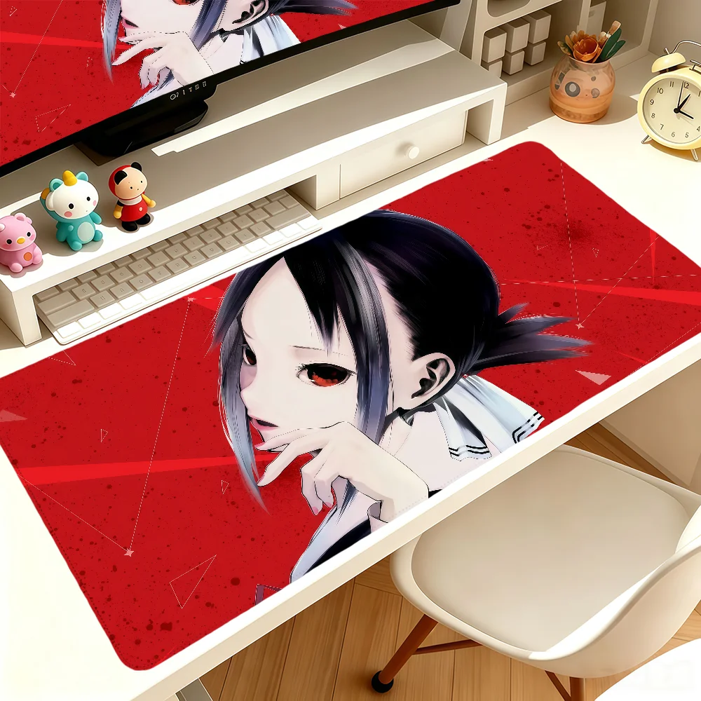 Kaguya Sama Love Is War: Tapete de rato grande e antiderrapante, com bordas reforçadas, para secretária de computador, teclado e rato, ideal para escritório, jogos e estudantes.