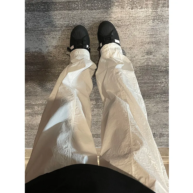 Pantaloni asciutti Qui in seta bianca di ghiaccio Pantaloni lunghi da assalto americani da uomo estivi sottili per paracadutista Sunade