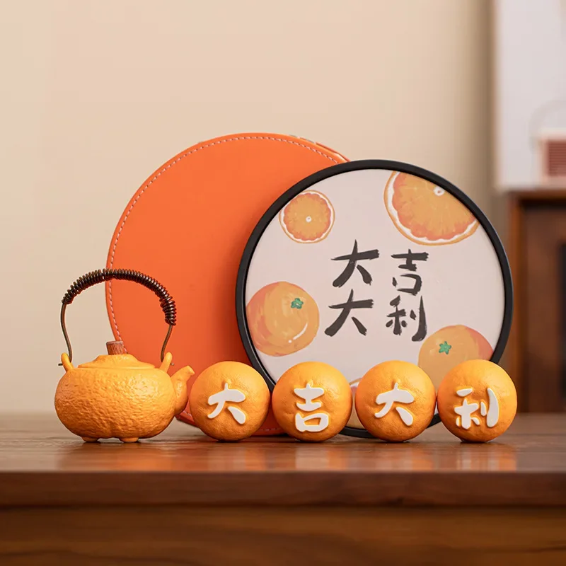 Good Luck Travel Tea Set Teacup Outdoor Travel Portable Storage Set Household Ceramic Teapot Companion Gift Ceremony Supplies