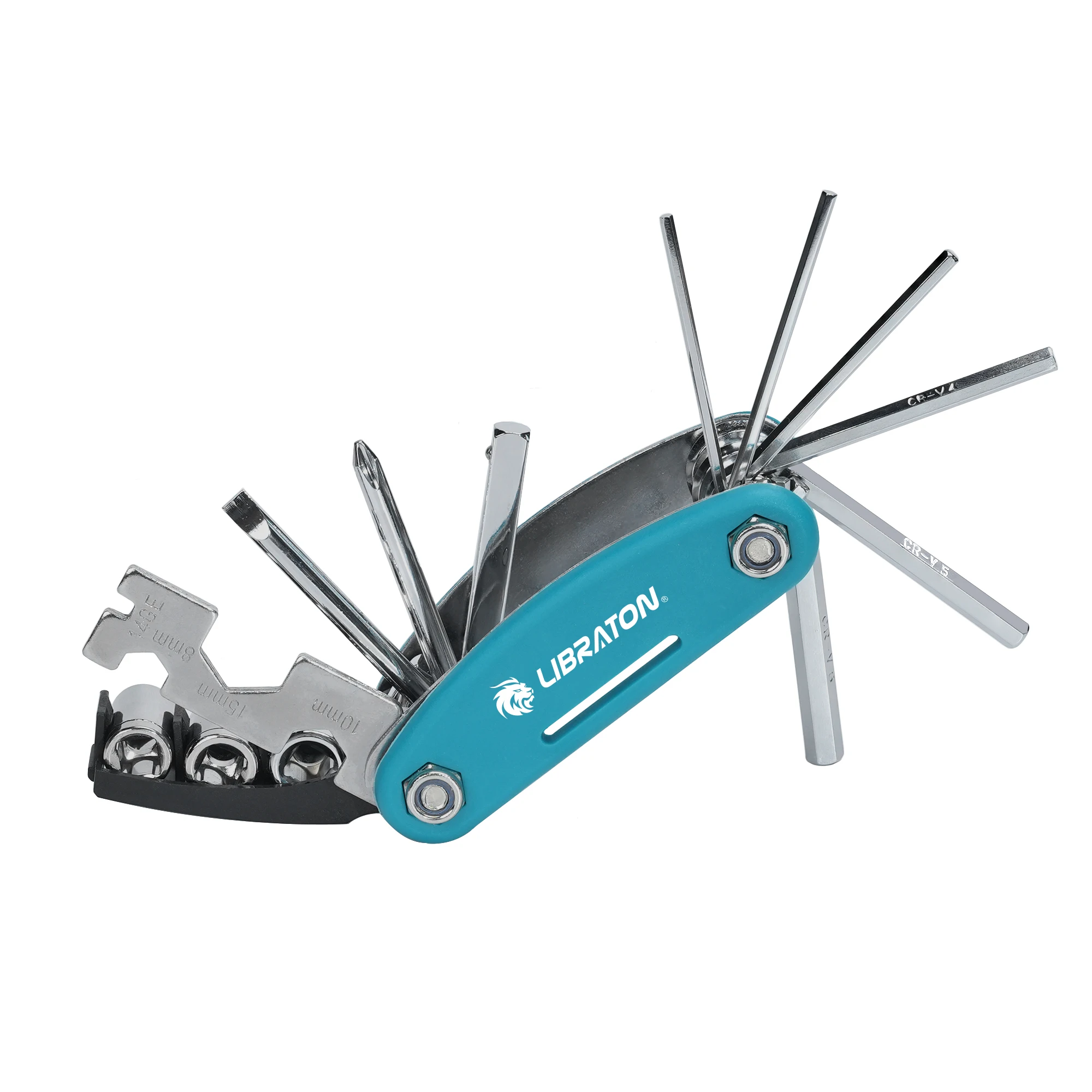 LIBRATON Bicycle Tool Kit, 16 in 1 Bike Multitool, Bike Repair Tool Kit With Bone Wrench