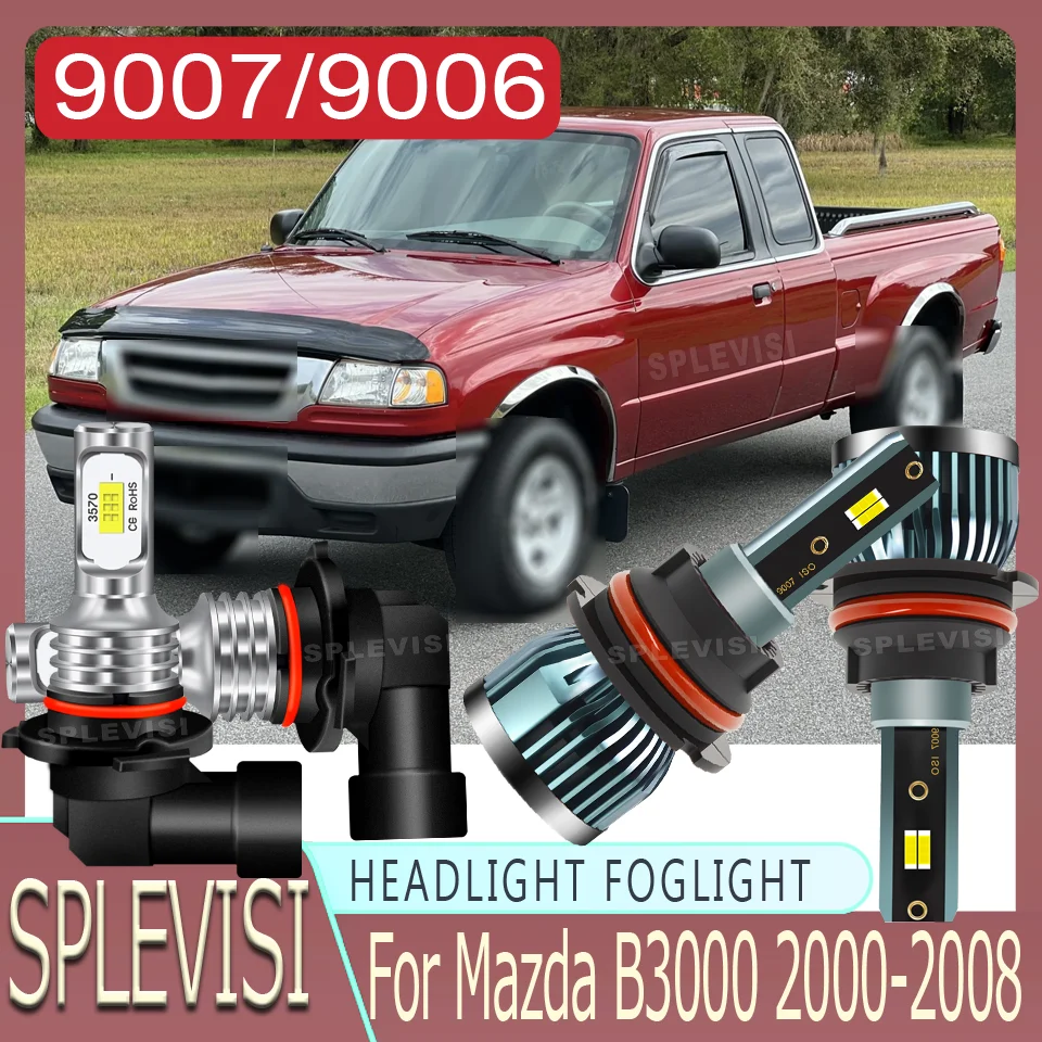 

High-Quality Car LED Headlight foglight Powerful Beam waterproof For Mazda B3000 2000 2001 2002 2003 2004 2005 2006 2007 2008