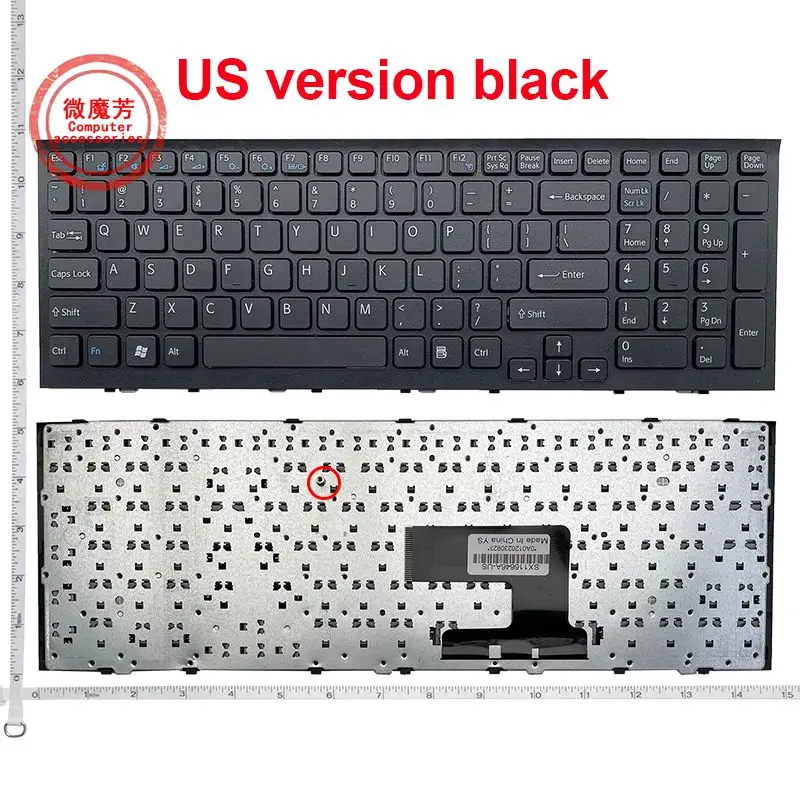 

US Black New English Replace laptop keyboard For SONY EH111T EH1112T EH16EC EH15YC EH100C