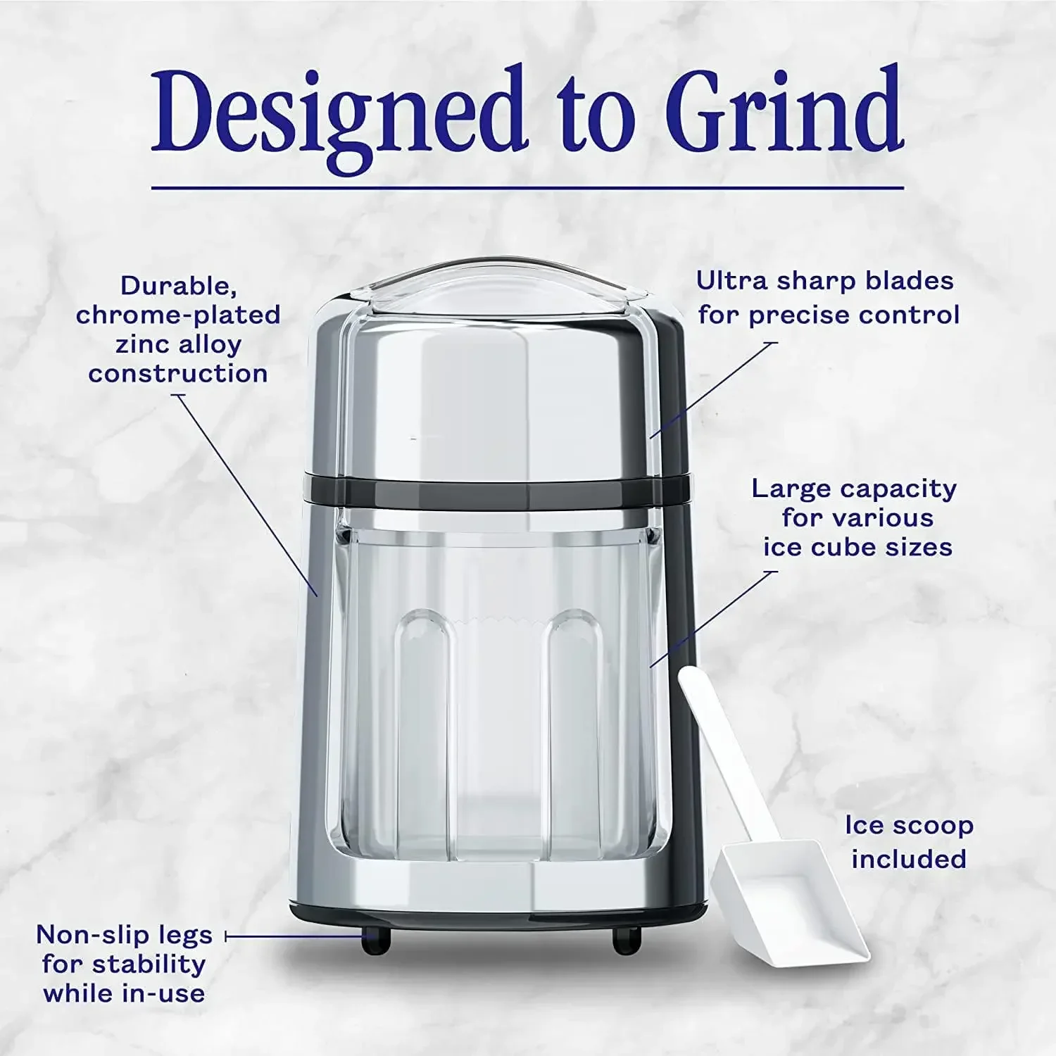 

XMSJ. Ручная дробилка для льда, роторная льдокрошителька, измельчает лед до желанной степени помола.