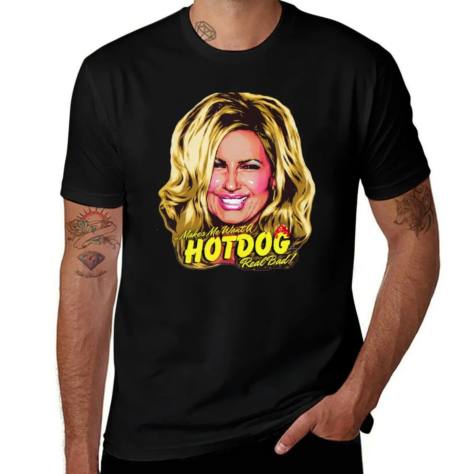 ...Makes Me Want A Hot Dog Real Bad! T-Shirt Plus Size Short Sleeve T-Shirt