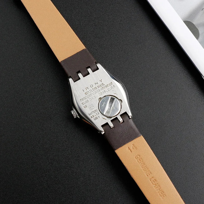 12mm Woman Small dial cowhide Watch Strap Bracelet For Swatch SS213G YSS288G YSS222G LP131 / LW143 / LK292G YSS306 Watch band