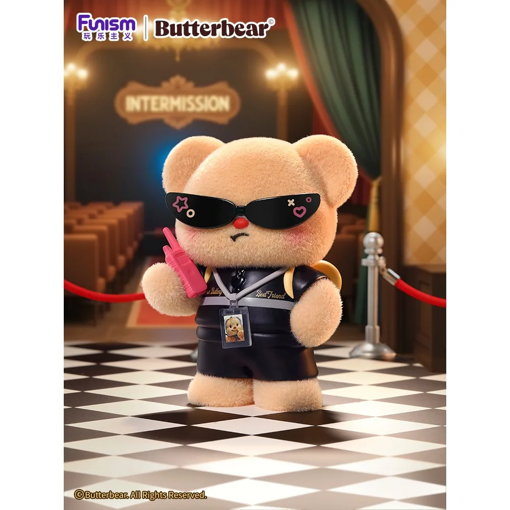 NEW Genuine Funism Butter Bear Top-Tier Team Series Blind Box Cute Peripheral Dolls Decorative Ornaments Surprise Birthday Gifts