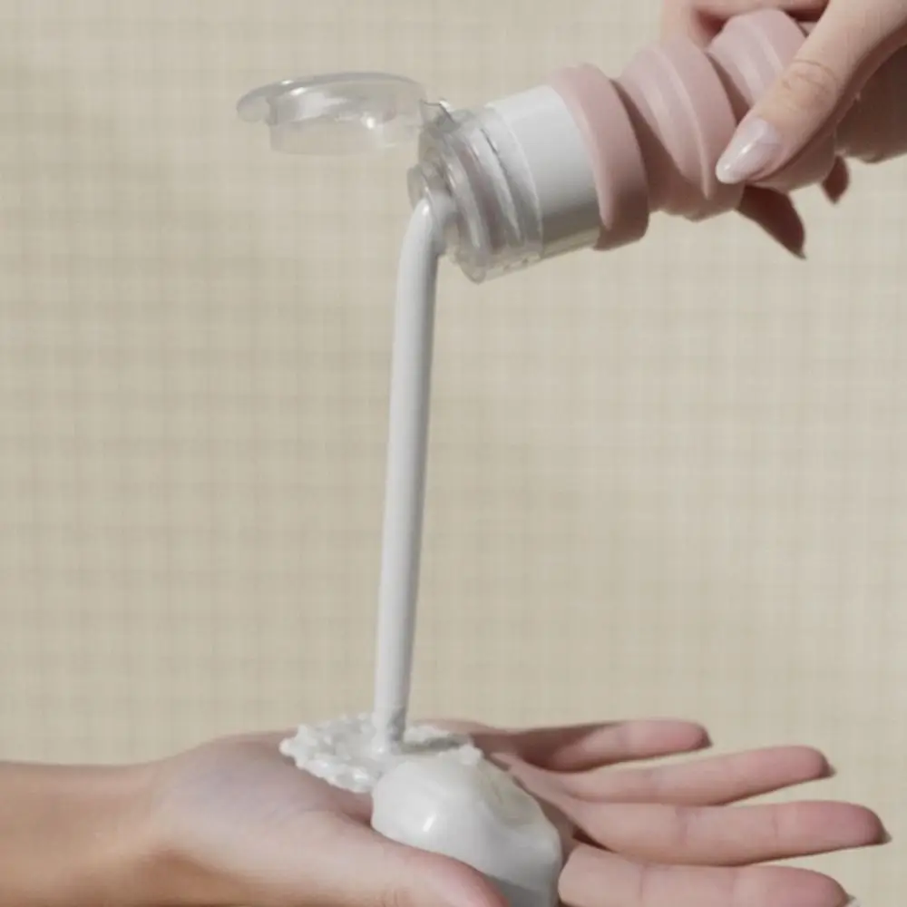 2 in 1 Double-Head Travel Bottle Silicone Leak-proof Travel Sub-bottling Folding Refillable Packaging Bottle Shampoo Storage