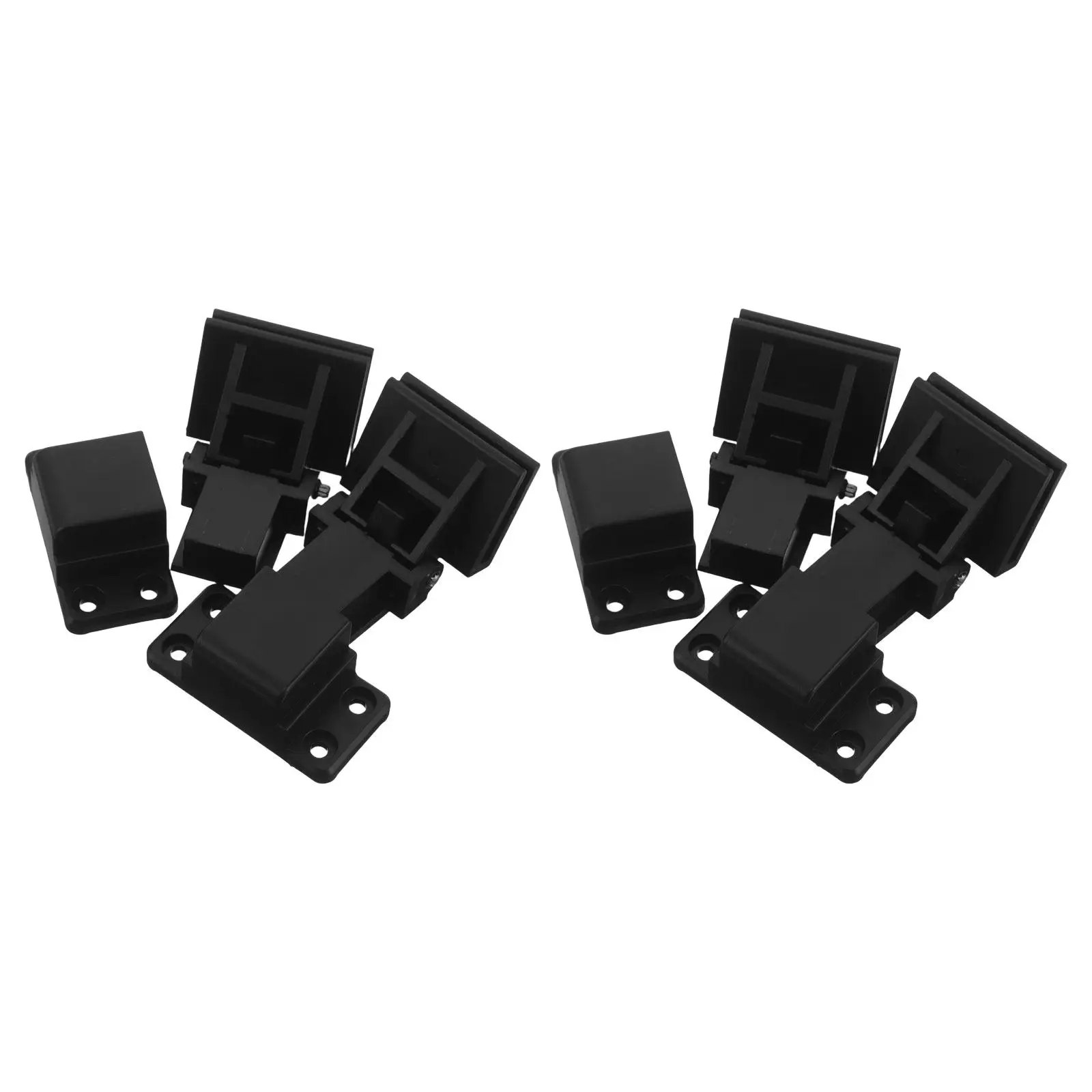 

2 пары пластиковых шарниров для проигрывателя винила, комплект для замены пылезащитных шарниров, универсальная совместимость, бесшумное открывание