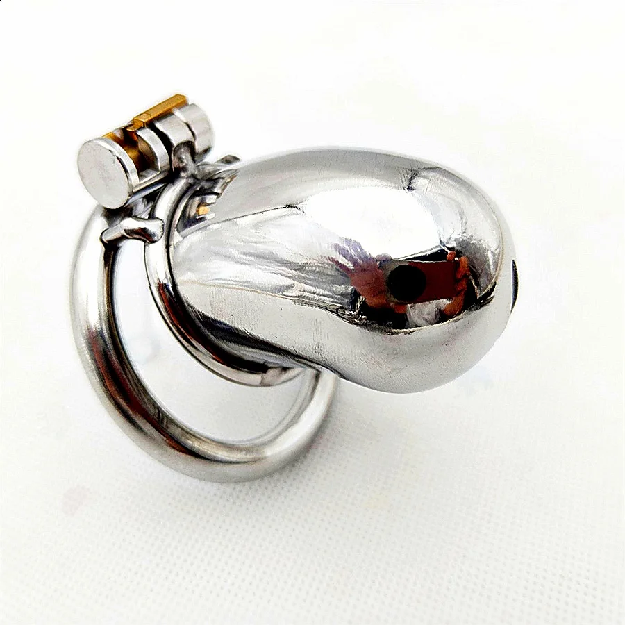 Jaula de Castidad Masculina de Metal 2025, Anillo de Castidad BDSM Anti-Caída, Juguetes Sexuales Eróticos para Hombres Gay, Jaula para la Parte Inferior del Cuerpo, Jaula para el Pene