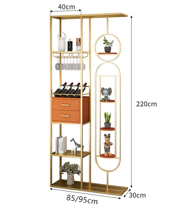 

Металлический стеллаж для хранения на заказ, перегородки для гостиной с винными стойками, железные экраны и комнатные перегородки