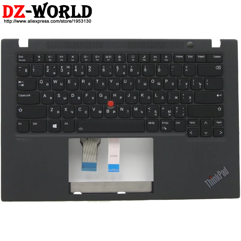 Imagem -05 - Teclado Retroiluminado Russo com Palmrest Shell Caixa Superior para Laptop Lenovo Thinkpad T14s Gen2 ru 5m11a37412 5m11a37409 5m11a37407