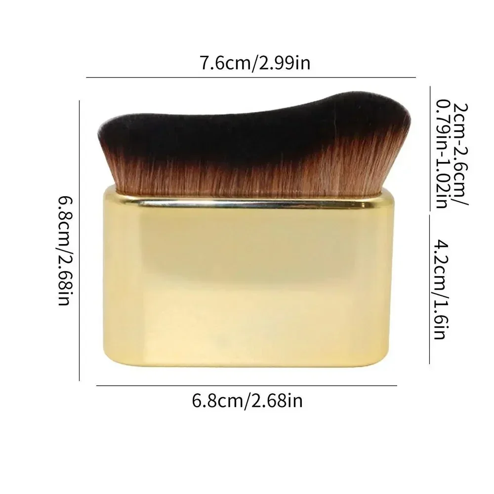 Big Angled Foundation Makeup Brush, Siren Brush, Body Foundation Brush para Tan, Sunless Tanner, 1Pc