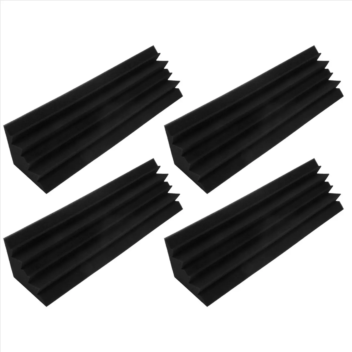 [MEGA SALE]4 Pcs Acoustic Panels Studio Acoustic Soundproof Foam,Sound Treatment Trap Corner,Sound Panels Wedges,12X12X48cm