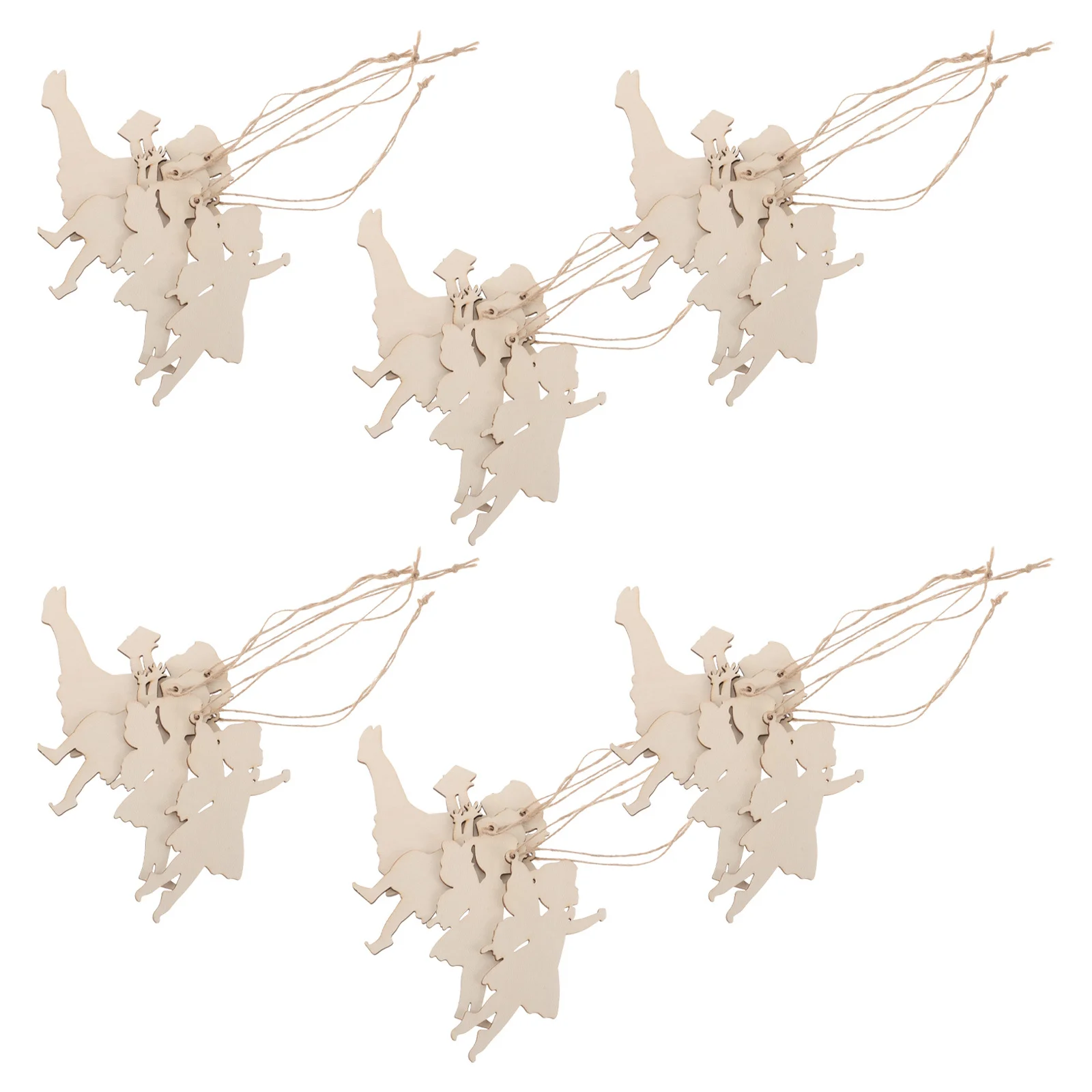 

24Sets Wood Fairy Cutouts Natural Unfinished Baby Fairy Ornaments for DIY Painting Craft Home Holiday Party Decoration
