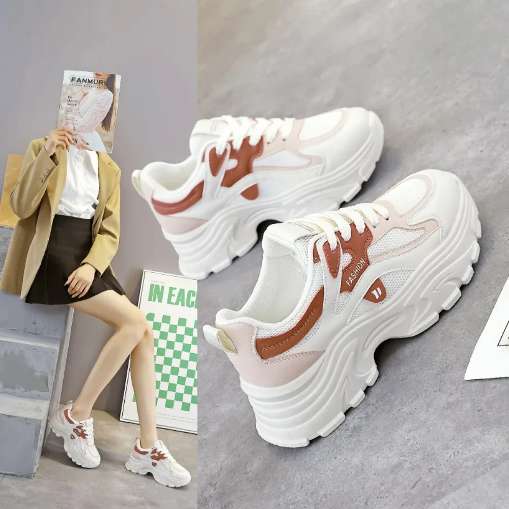 

Women Shoes Fashionable and Comfortable New Versatile Korean Version Thick Soled Dad Shoes Student Casual Sports Shoes