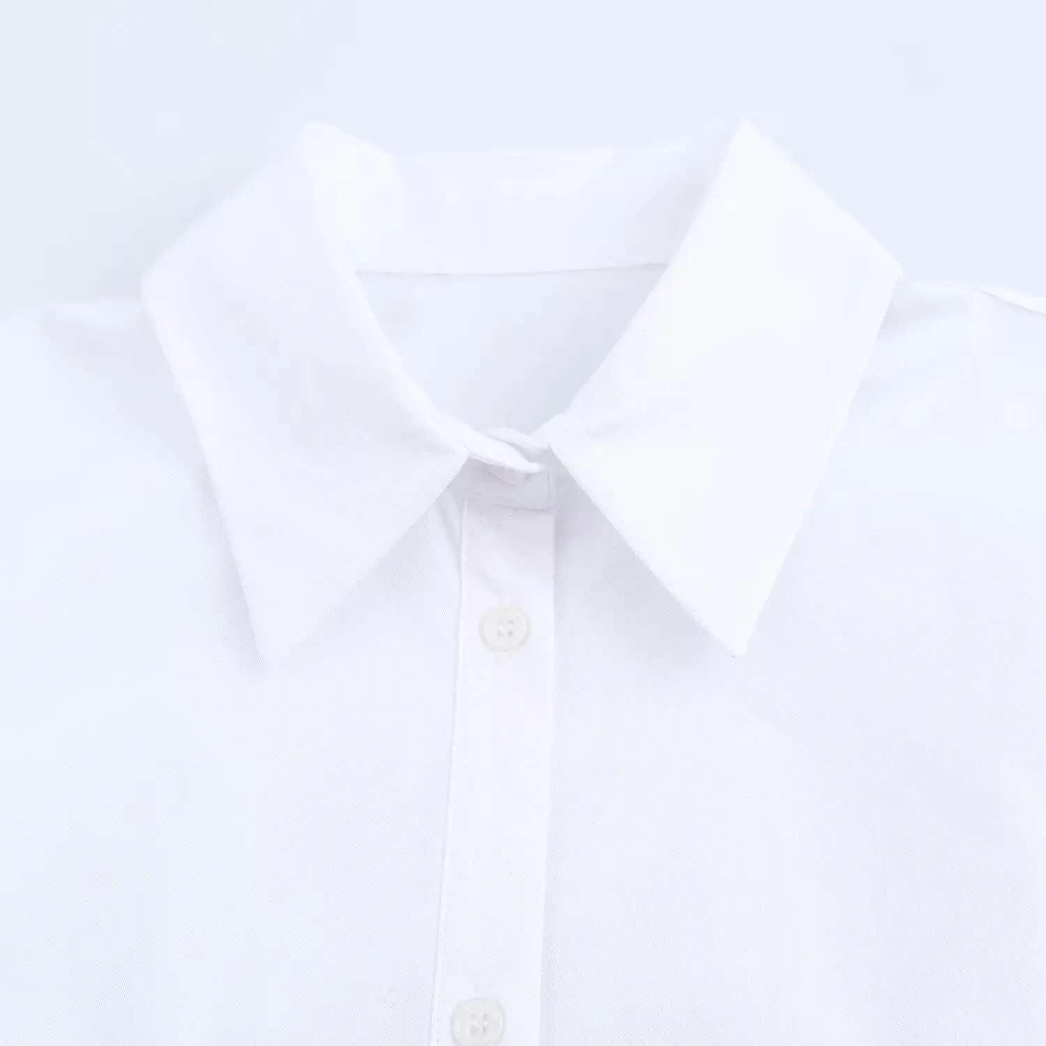 Camisa blanca corta informal con cinturón de doble capa para mujer, camisa retro de manga larga con botones, top elegante, nueva moda