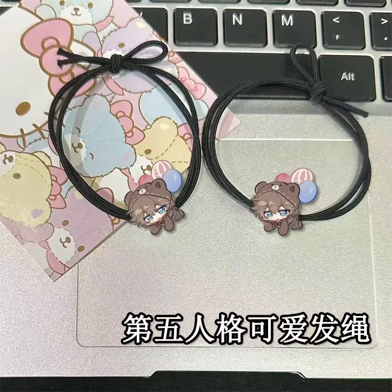 4 個アイデンティティ V アニメフレデリック・クライブルグヘアロープかわいい高弾性ヘッドバンド漫画少女女性ヘアアクセサリーギフト