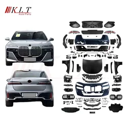 KLT High Quality for BMW 7 Series F02 2008-2015 Upgrade to New G70 2024 M Sport Style Bodykit Car Facelift Lights Bumpers Kit