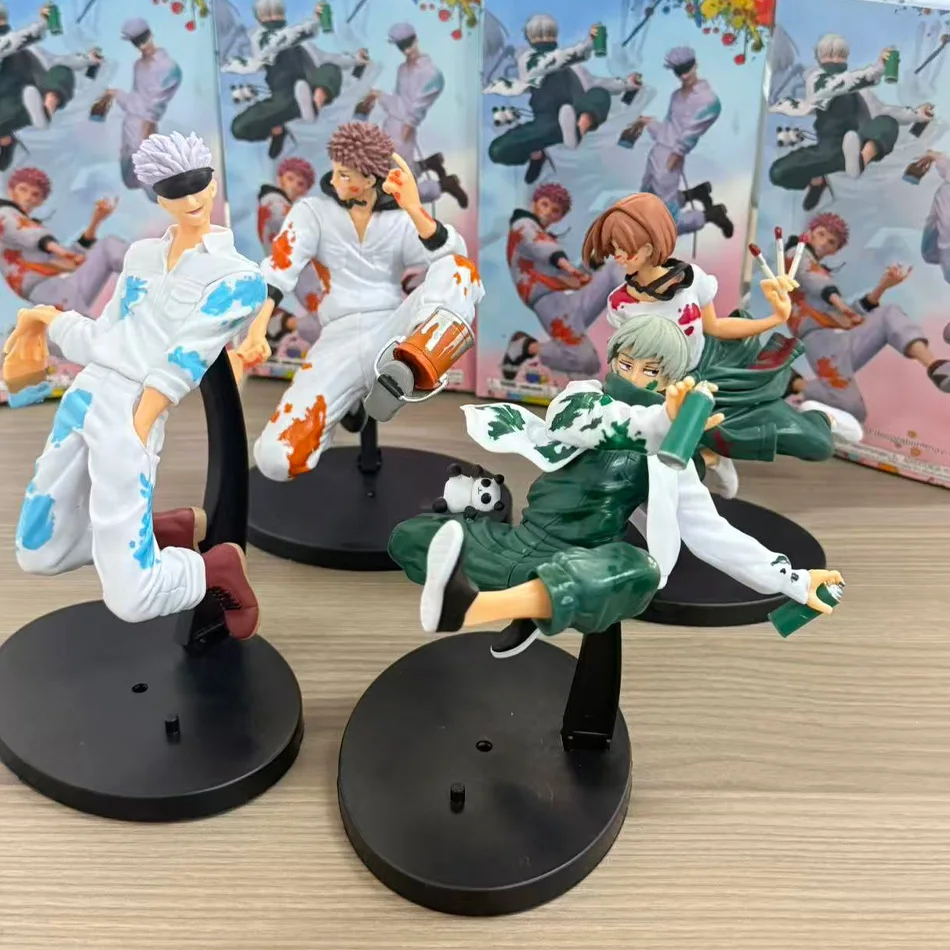 Hot In Stock SEGA Jujutsu Kaisen GRAFFITI BATTLE Fushiguro Megumi Kugisaki Nobara Panda Gojo Satoru Anime Figures Toys