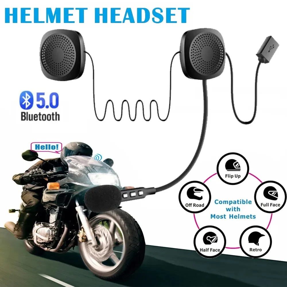 SK-BB04 motocykl zestaw słuchawkowy Bluetooth do kasku hulajnogi V5.0 bezprzewodowy rozmowy z połączeniami odtwarzanie muzyki GPS MP3