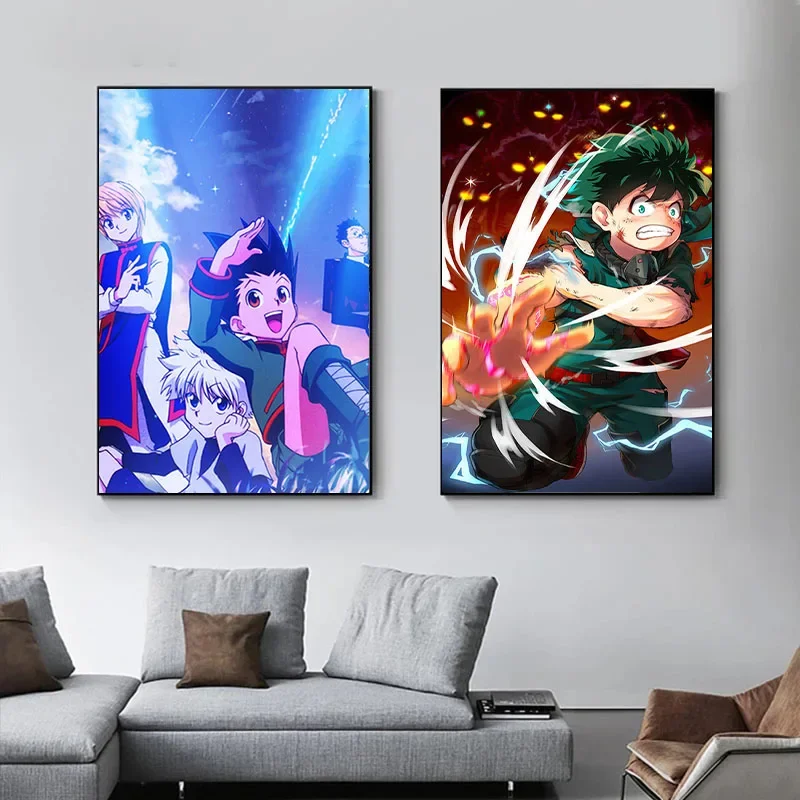 

Плакат и принты Академии Современный стиль Настенная картина для декора гостиной Творческий герой Аниме Популярное искусство Картина на холсте