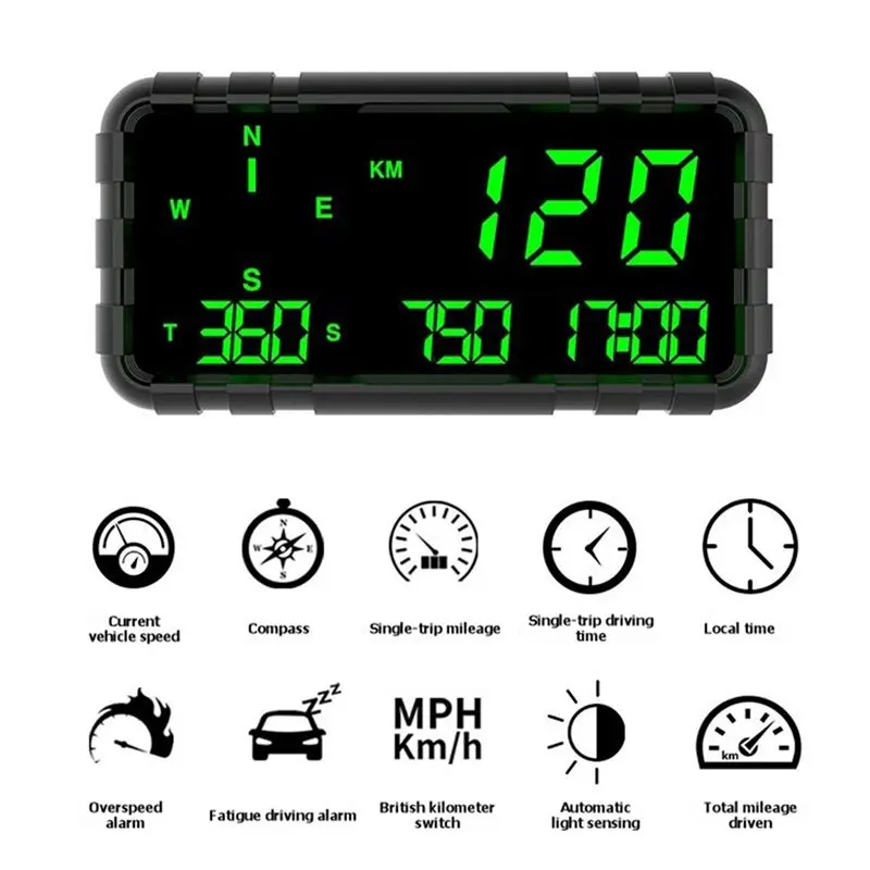 A82M-GPS Speedometer Bike GPS Compass Riding Time & Mileage Speedometer