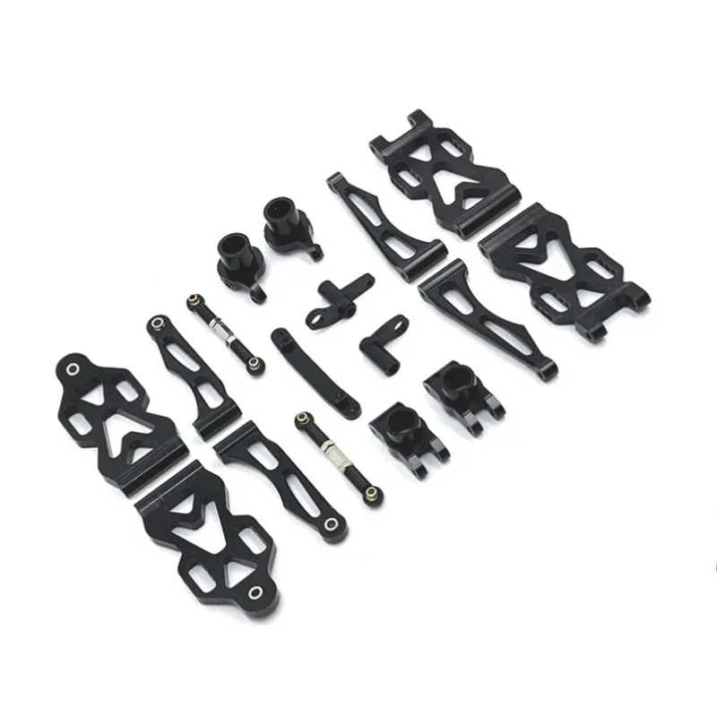 Atualização de metal, braço oscilante, copo de direção, biela, conjunto, para SCY 1/16 JJRC 16101 16102 16103 16104 16106 16201 Peças de carro RC