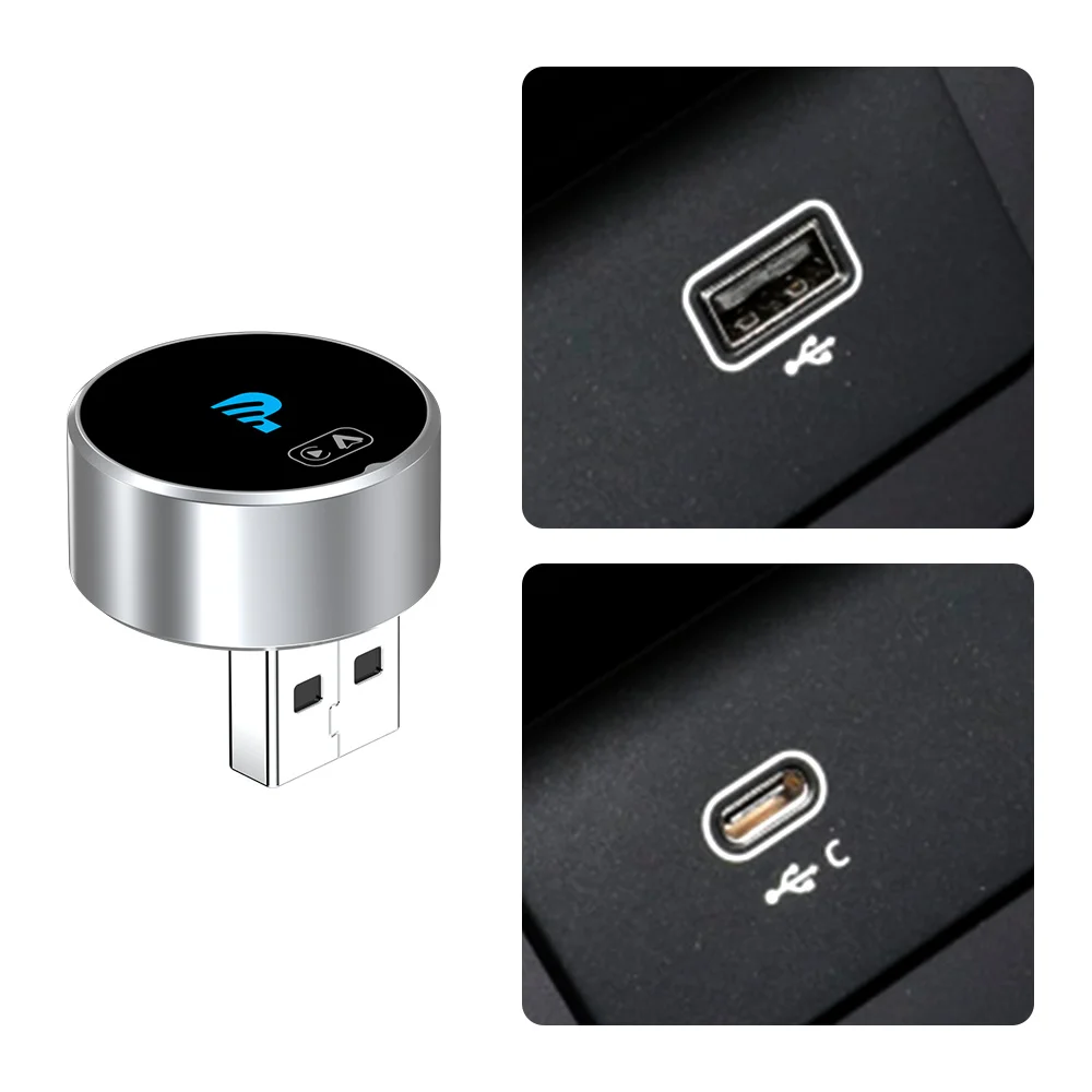 GetPairr Mini 2.0 Wireless CarPlay Adapter Dual-Band WiFi Fast Auto Reconnect Plug & Play Support Two Phones for Most Car Models