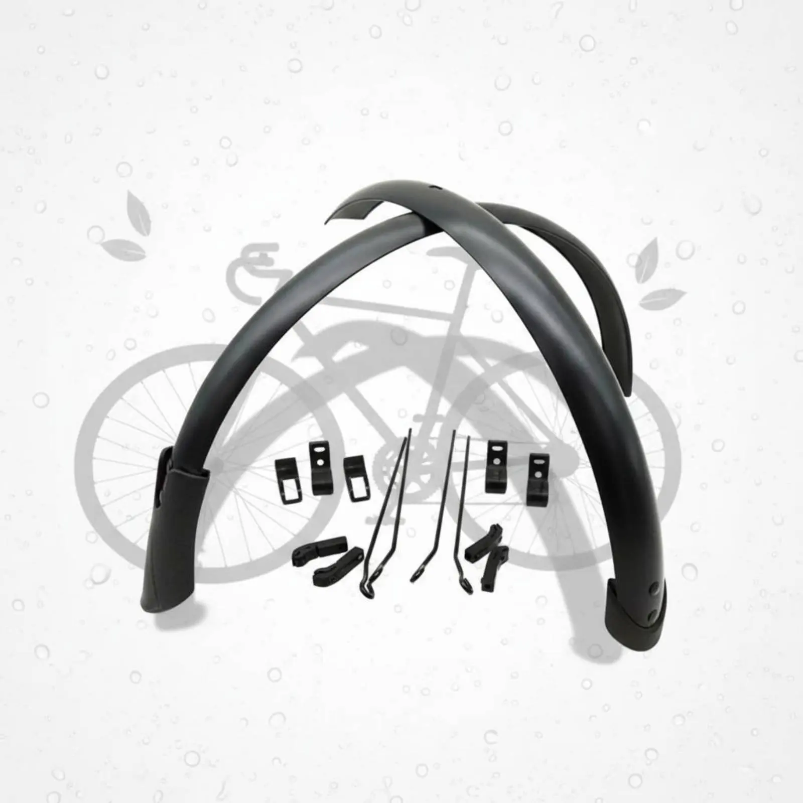 451 Wheel Mudguard Set Rust-Resistant Aluminum Bike Guard Full Coverage Guard Set Lightweight Full Coverage Two-Wheeler Mudguard