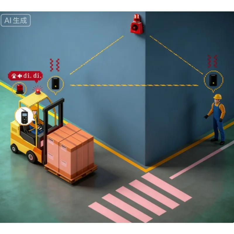 Distance Measurement Pedestrian Detection System Reversing Camera Collision Avoidance Forklift Proximity Warning Alarm for Cars