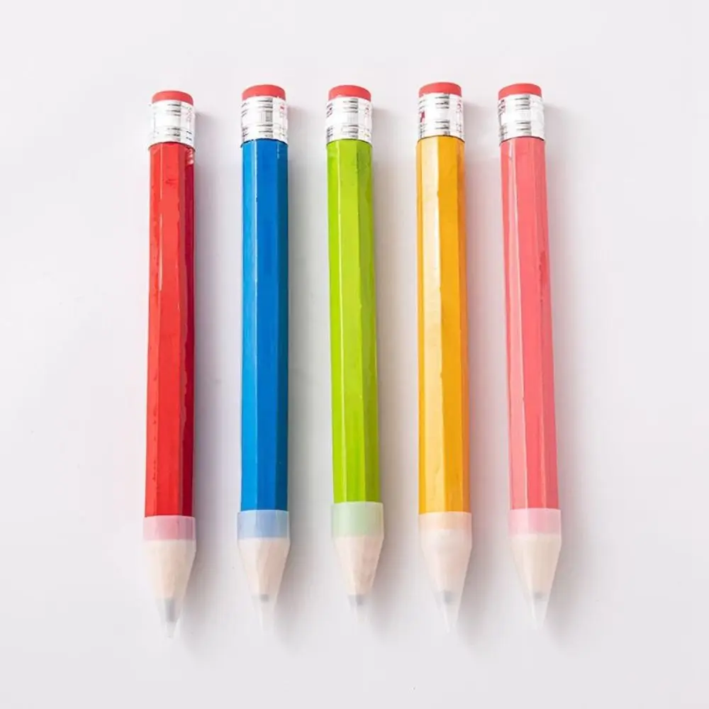 Fun Gift Wooden Giant Pencil 18/34/39CM With Eraser Big Pencil Novelty Toy Performance Prop Huge Pencil Artist