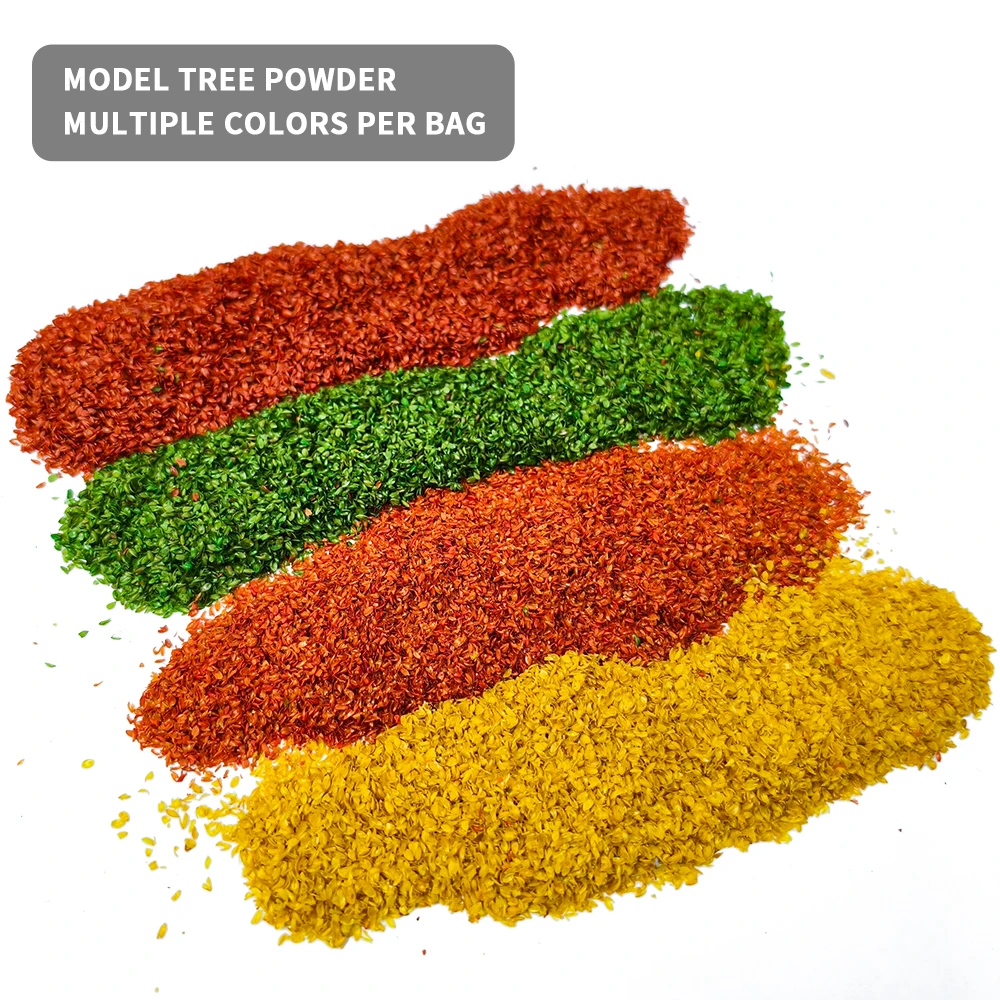 40g Artificial Tree Powder Miniature Tree Leaves Foliage for Ho OO N Railway Landscape/Terrain/Diy Modeling/Making Trees/Diorama