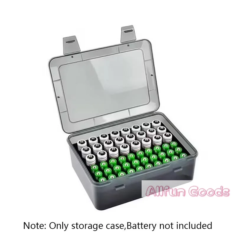 Battery Storage Organizer Holder Holds 54 AA AAA Batteries, Battery Box Case Garage Container,Home Drawer Organization Dispenser
