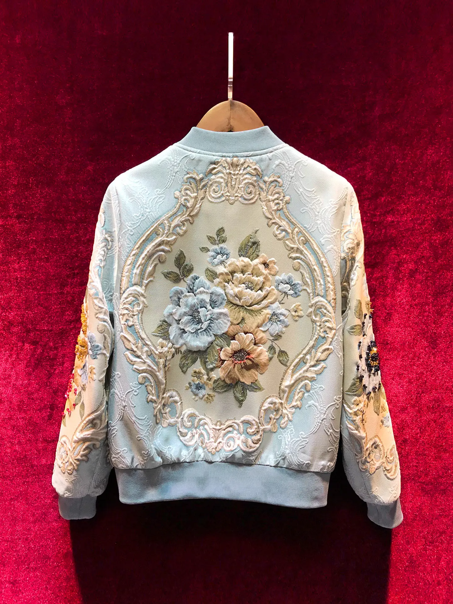 ZAMOR HIGH END Collectible French Old Money Style Hot Heavy Beading Embroidery Baseball Jacket Women Oriental Coat Spring New