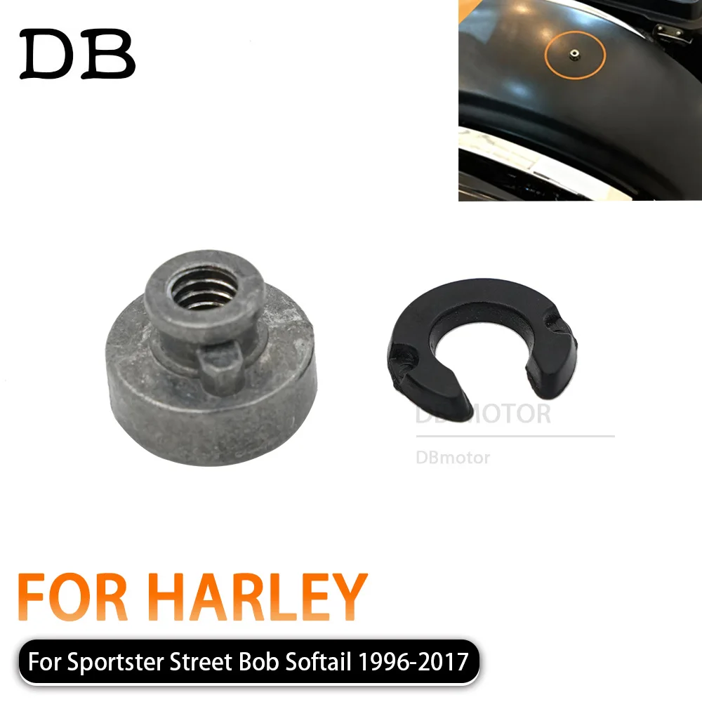 

Motorcycle Rear Fender Seat Nut Kit For Harley Sportster Street Bob Softail 1996 - 2017 Mount Nut Bolt Quick Release Aluminum